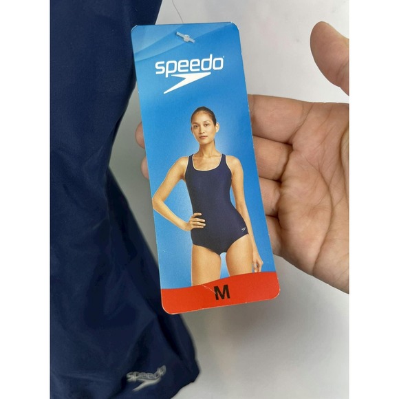 NWT Speedo‎ Navy One Piece Swimsuit Size Medium NEW - Picture 6 of 6